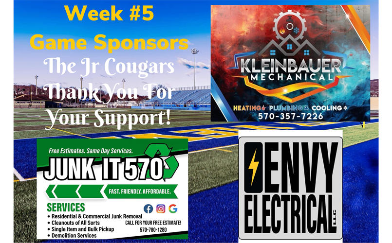 Week 5 Sponsors
