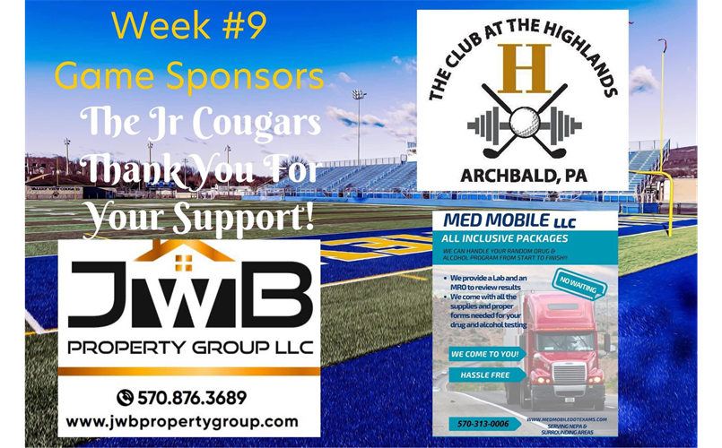 Week 9 Sponsors